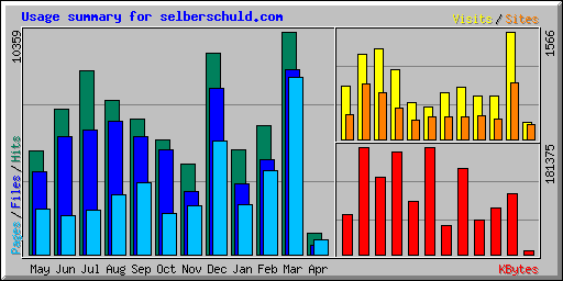 Usage summary for selberschuld.com